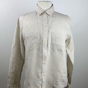Gap natural linen shirt